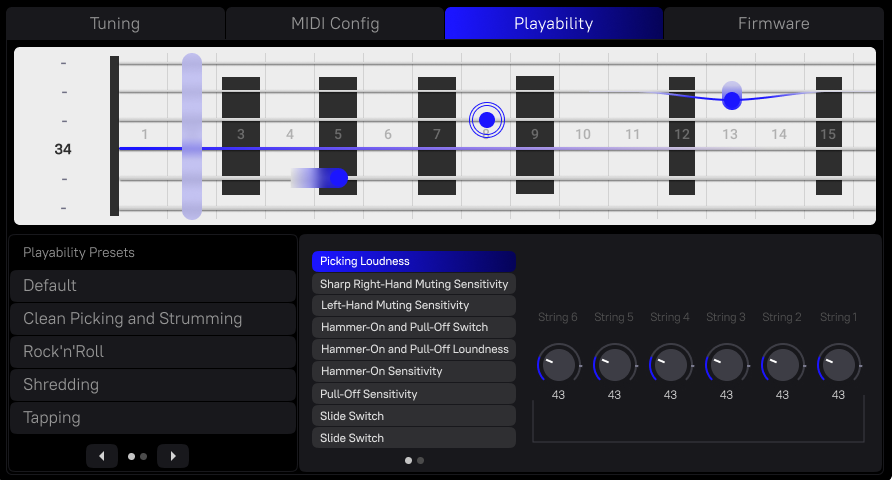 Playability tab